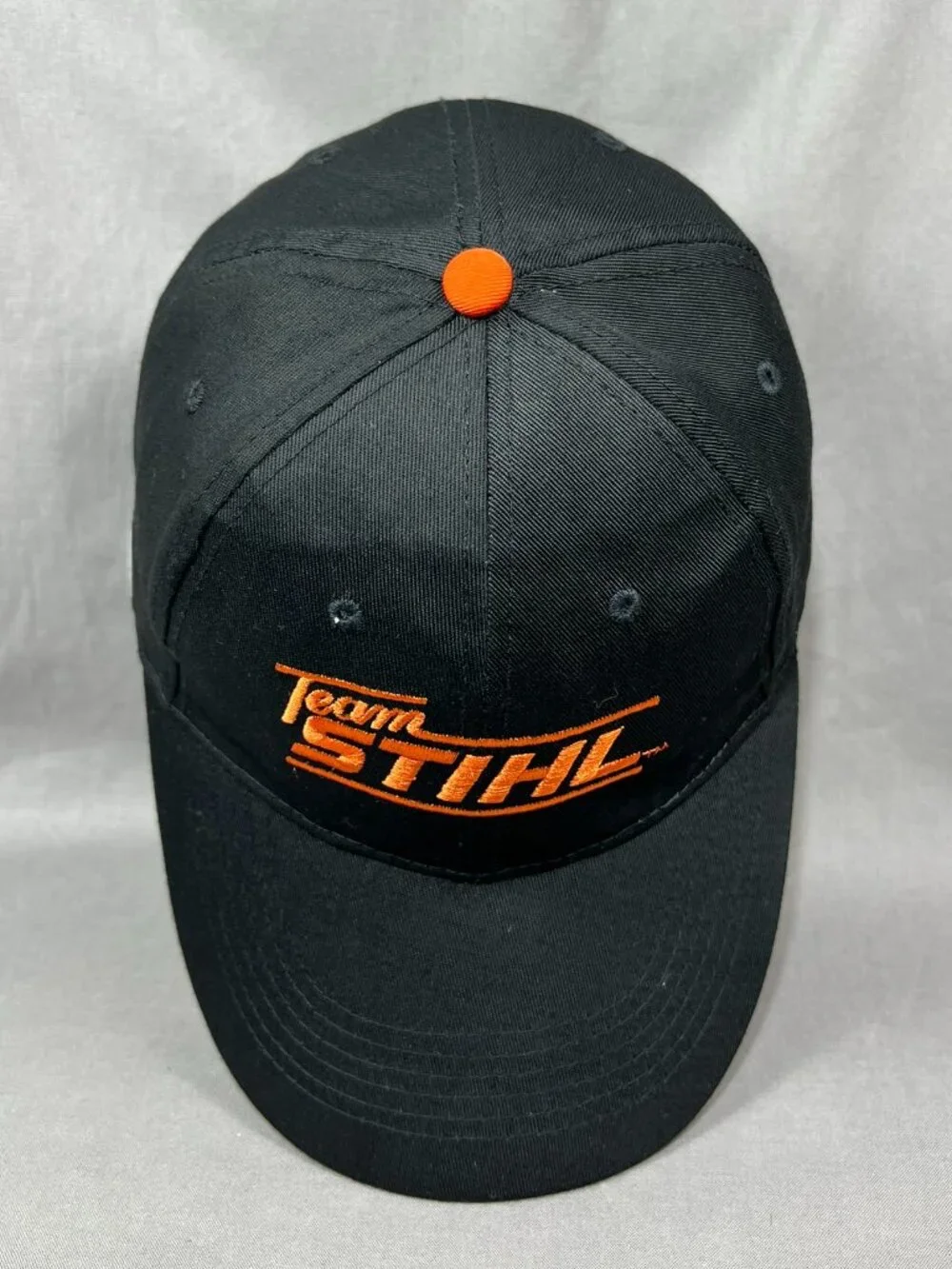 Team Stihl Outfitters Strapback Hat Black Chainsaw Equipment Adjustable Mens Cap